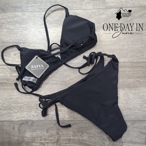 Zaful Adjustable Triangle Tie Side Bikini Swimsuit Size M - Picture 5 of 5